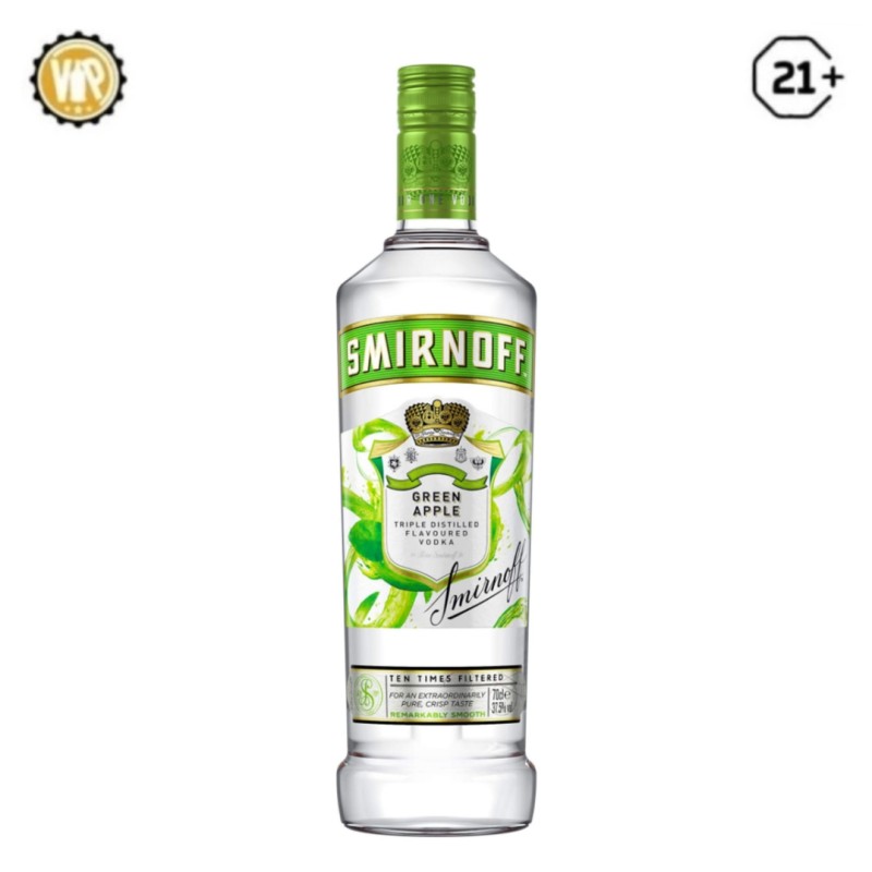 Smirnof vodka green Apple