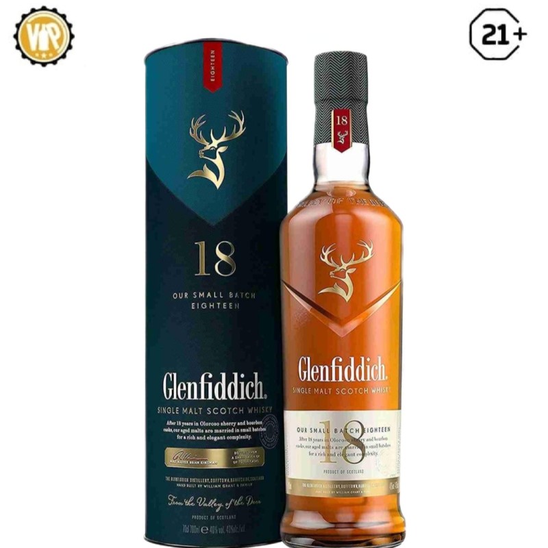 Glenfiddich 18 YO Malt Whiskey 