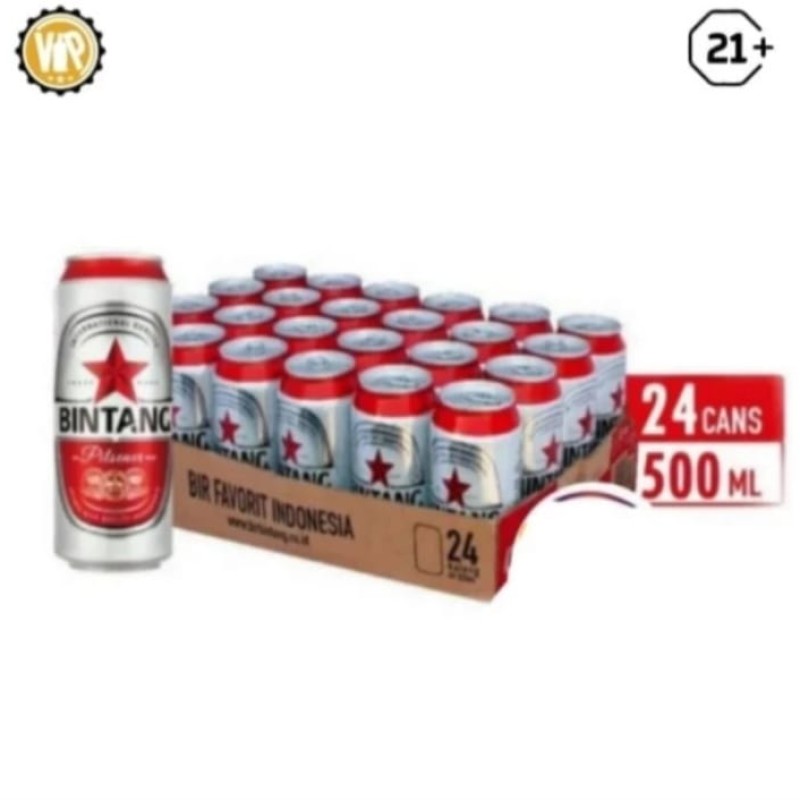 Bintang can 500ml x24 can