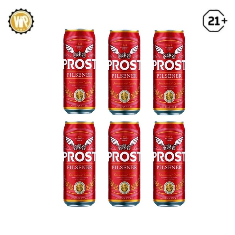 Prost pilsiner can 500ml x6