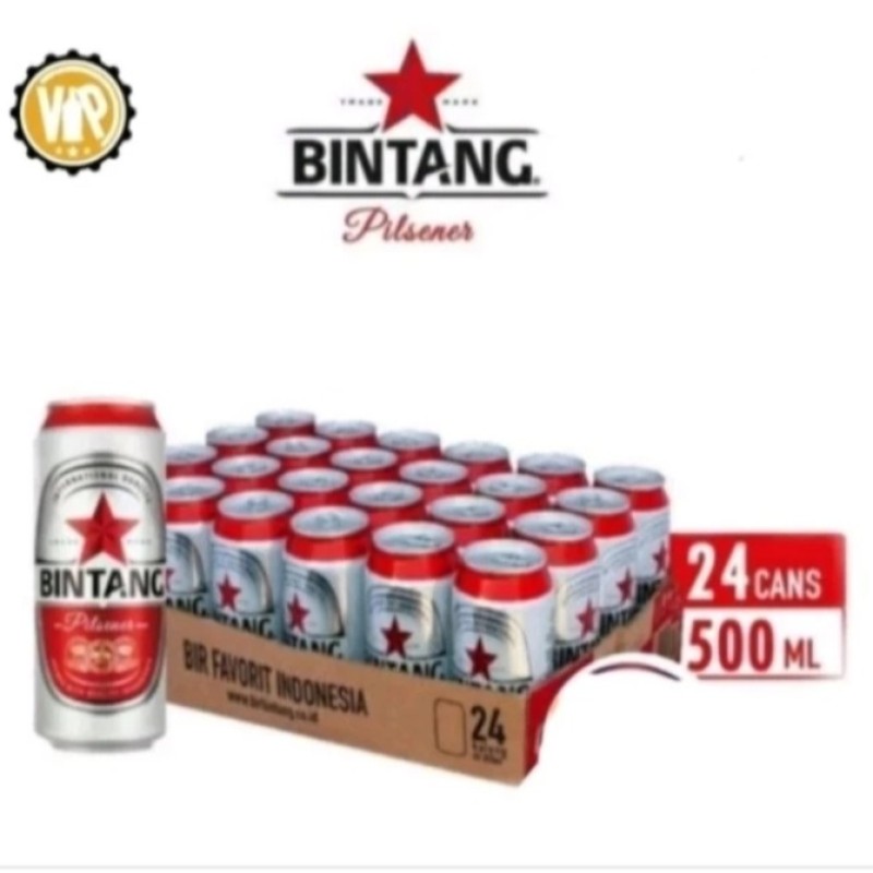 Bintang pilsener can 500ml x 24 Can 