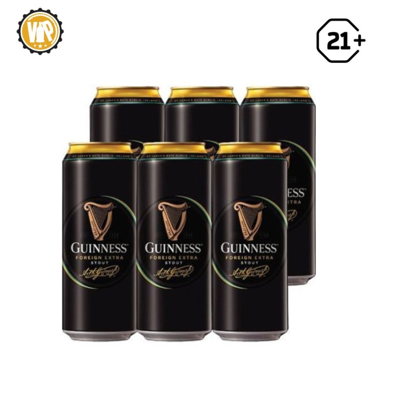 Guinness Can Extra Stout 500 Ml x 6 Kaleng 
