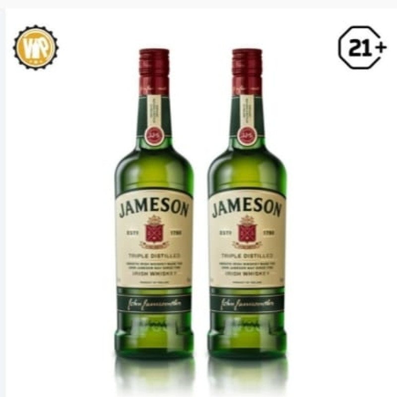 Twin Bottle Jameson Irish Whiskey 700ml