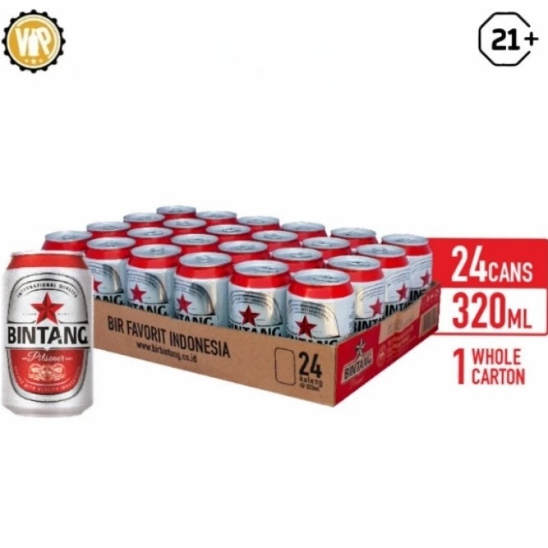 Bintang Pilsiner Can 320ml x 24 can