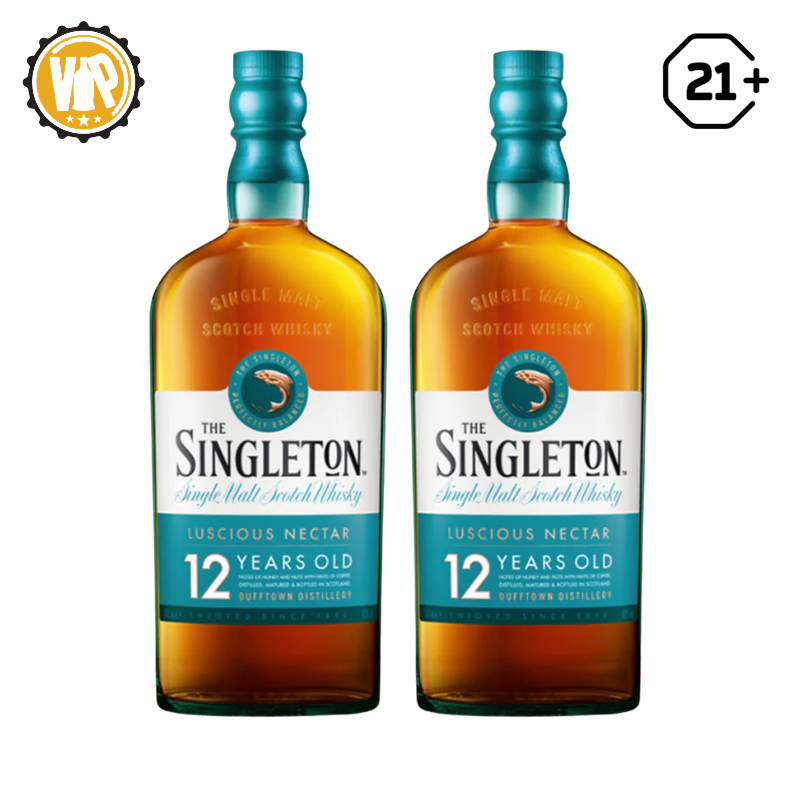 Twin The Singleton Luscious Nectar 12 YO Single Malt Scotch Whisky 700ml - 2 Bottles
