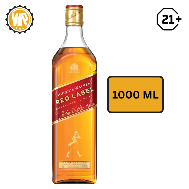 Johnnie Walker Red Label Blended Scotch Whisky 1L