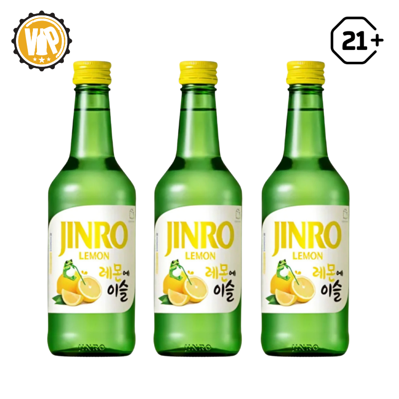 Triple Jinro Soju Lemon 360ml - 3 Bottles