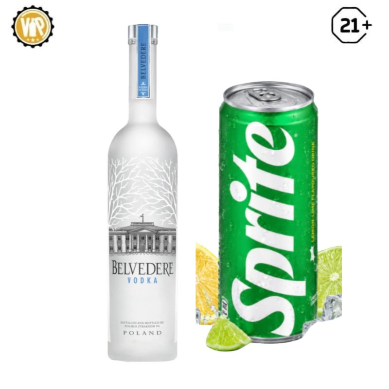Belvedere Vodka get 1 Sprite