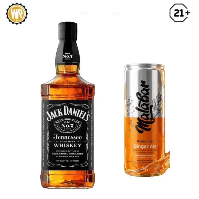 Jack Daniels get 1 Ginger Ale