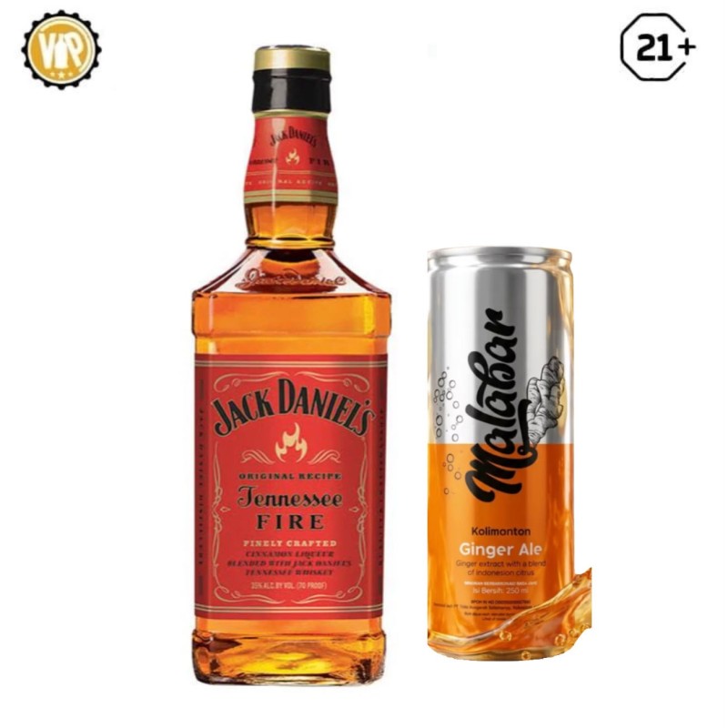 Jack Daniels Fire get 1 Ginger Ale