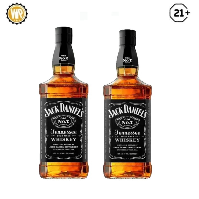 Twin Bottle Jack Daniels Whisky