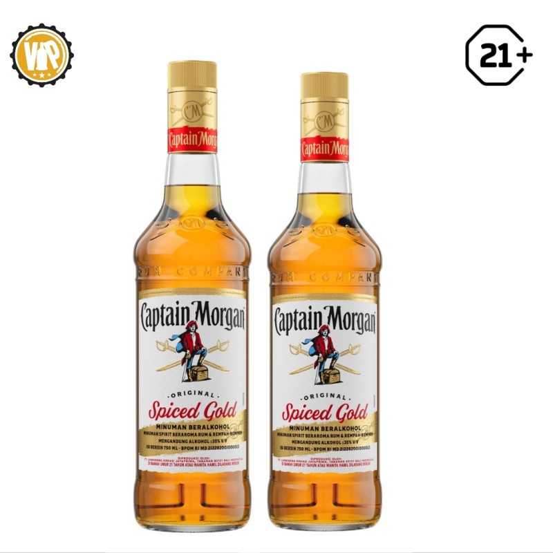Twin Bottle Captain Morgan Spiced Rum 