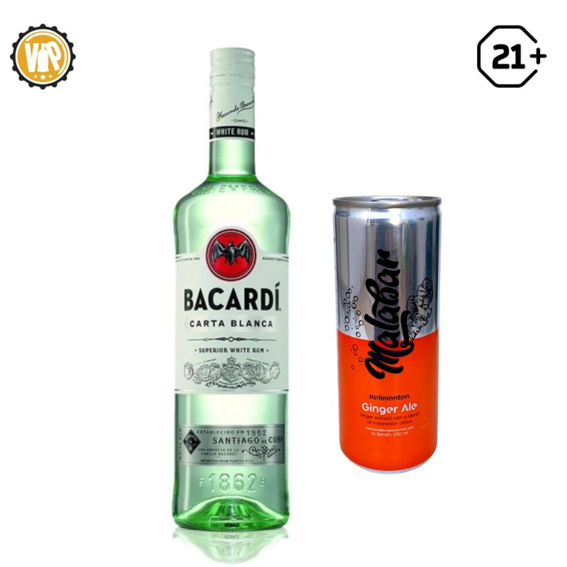 Bacardi Carta Blanca Get 1 Can Malabar 