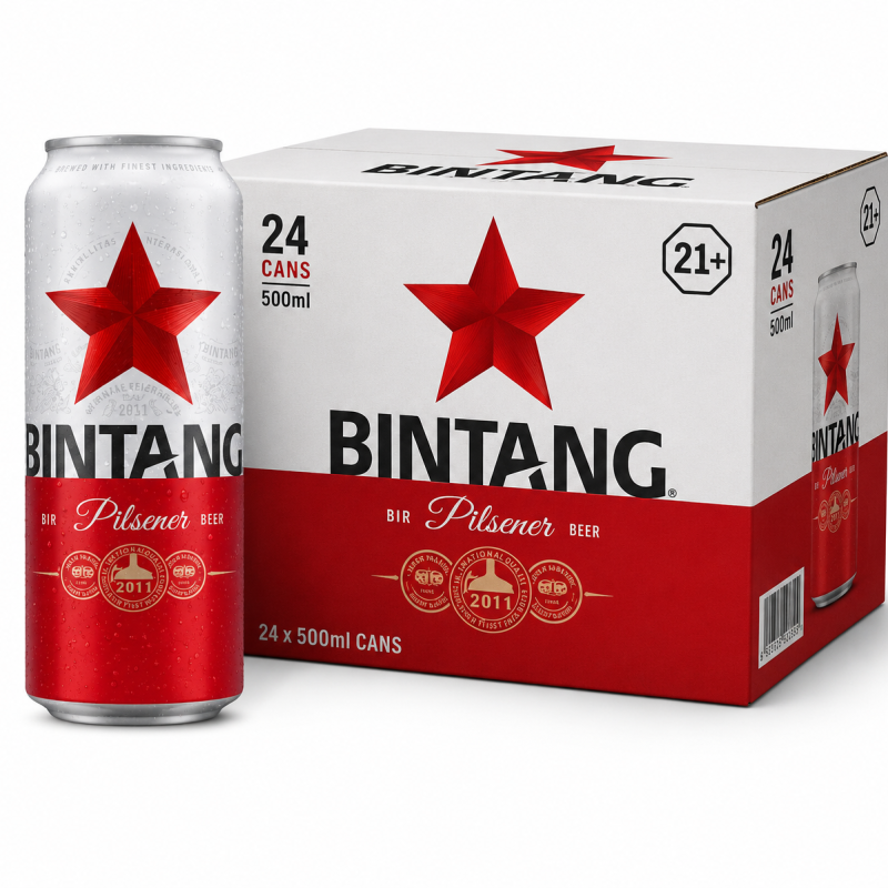 Bintang Pilsener Can 500ml x 24 Can