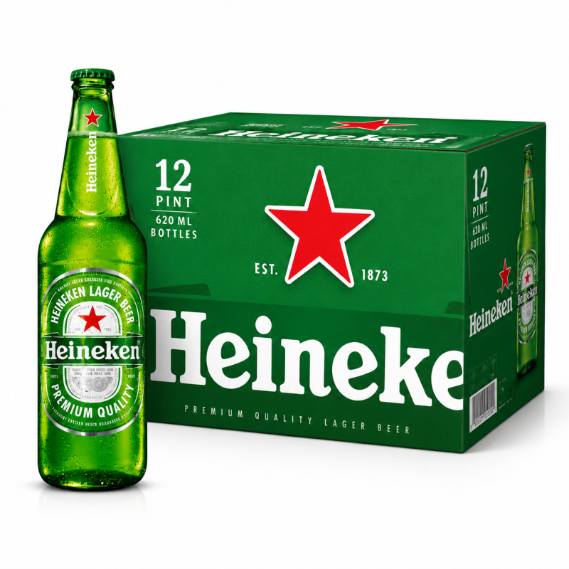 Heineken Lager Quart 620ml x 12 btl