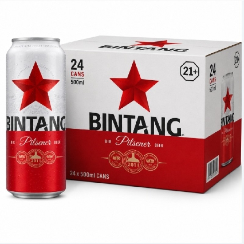Bintang Pilsener Can 500ml X 24 Can
