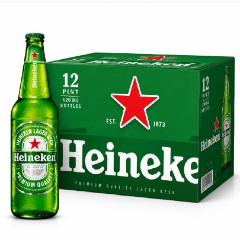 Heineken Lager Quart 620ml X 12 Btl 