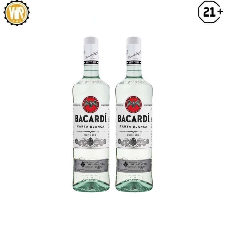 Twin Bottle Bacardi White