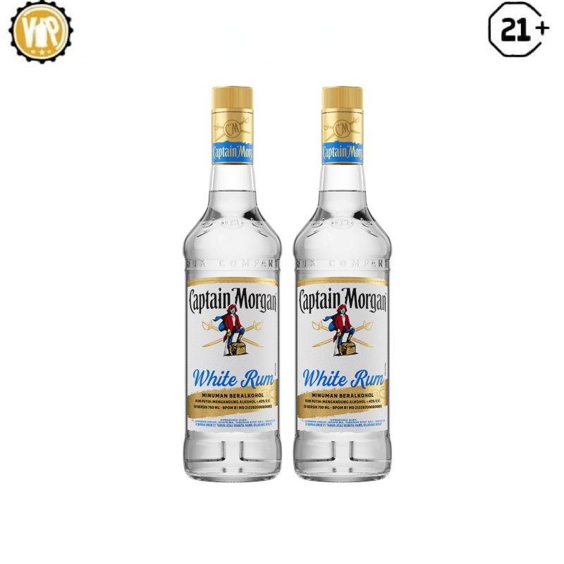 Twin Bottle Captain Morgan White Rum