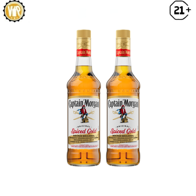 Twin Bottle Captain Morgan Spice Rum