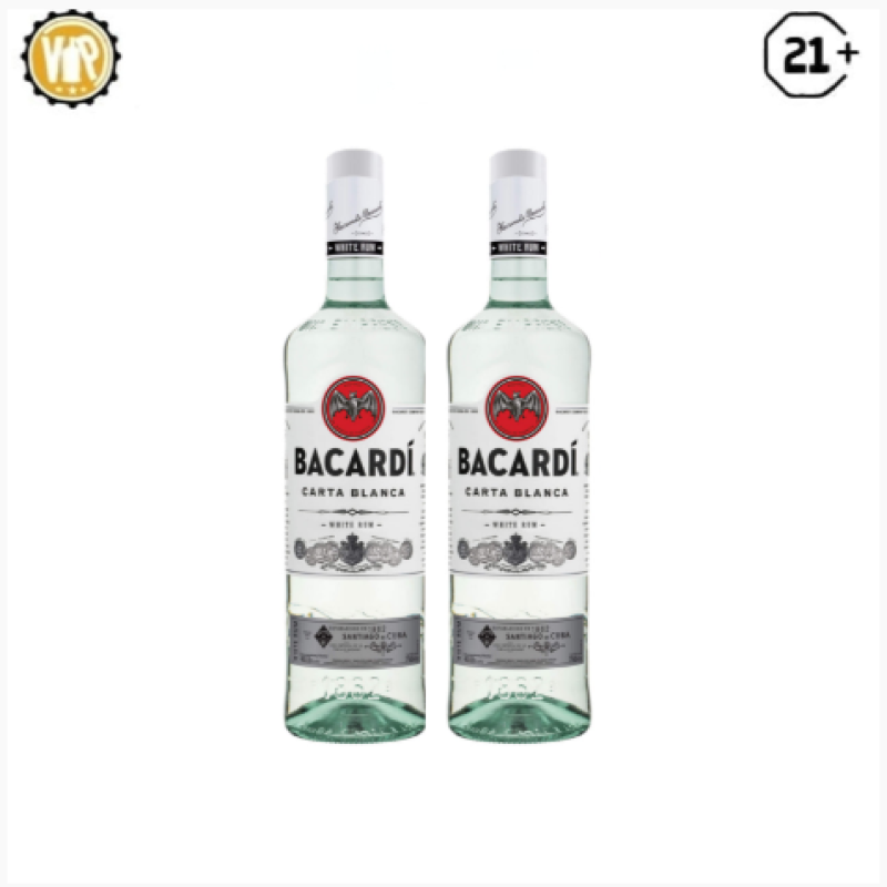 Bacardi White Twin Bottle