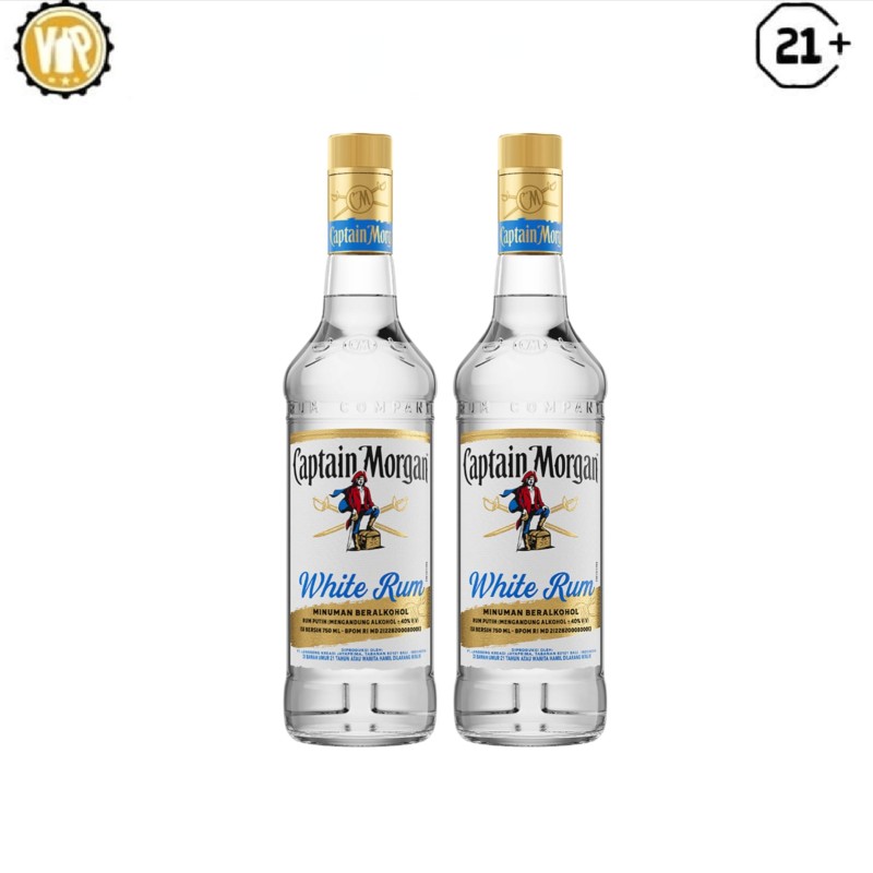 CAPTAIN MORGAN WHITE RUM TWIN BOTTLE 