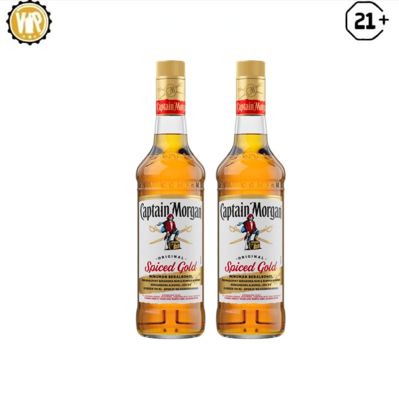 CAPTAIN MORGAN SPICE RUM TWIN BOTTLE