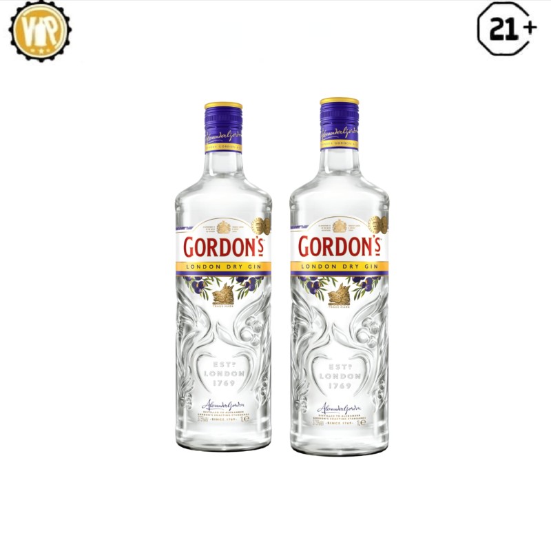 GORDON DRY GIN TWIN BOTTLE