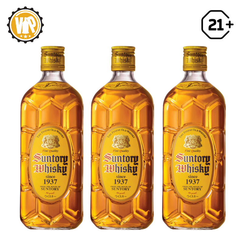 Triple Suntory Kakubin Japanese Whisky 700ml - 3 Bottles