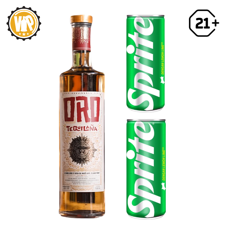 Bundles Oro Tequilana Tequila 700ml + 2 Sprite Can 250ml