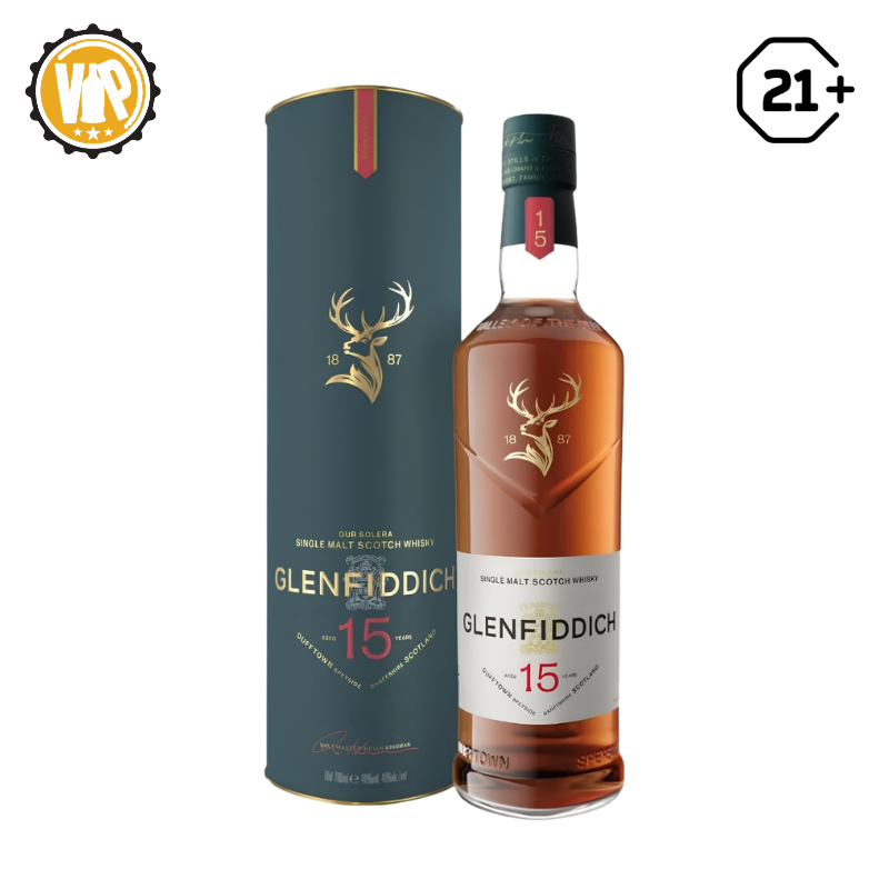 Glenfiddich 15 YO Single Malt Scotch Whisky 700ml