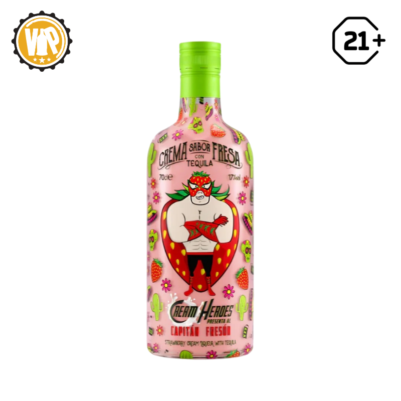 Cream Heroes Capitan Freson Strawberry Flavor Tequila 700ml