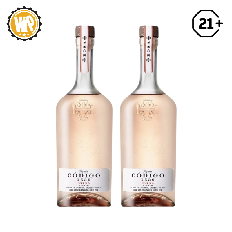 Twin Codigo Rosa Tequila 750ml - 2 Bottles