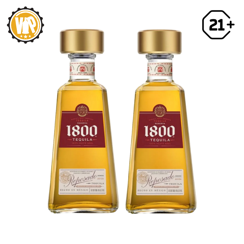 Twin 1800 Tequila Reposado 750ml - 2 Bottles