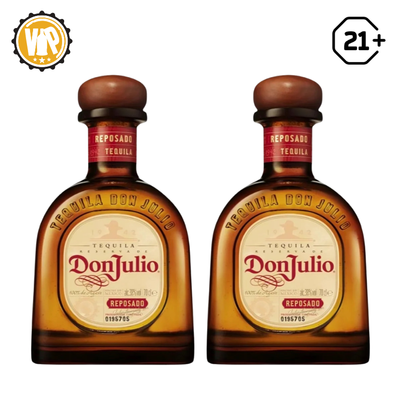Twin Don Julio Reposado Tequila 750ml - 2 Bottles