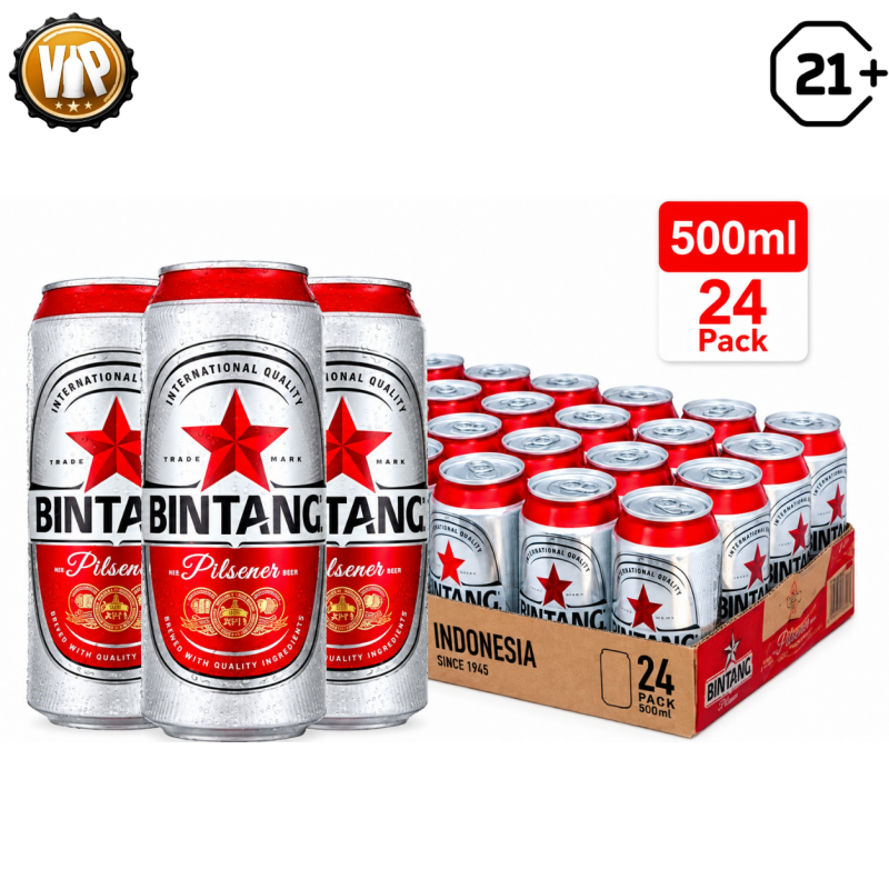 Bintang Pilsener can 500ml x 24 