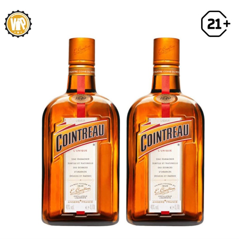 Twin Bottle Cointreau Liquer 700 Ml