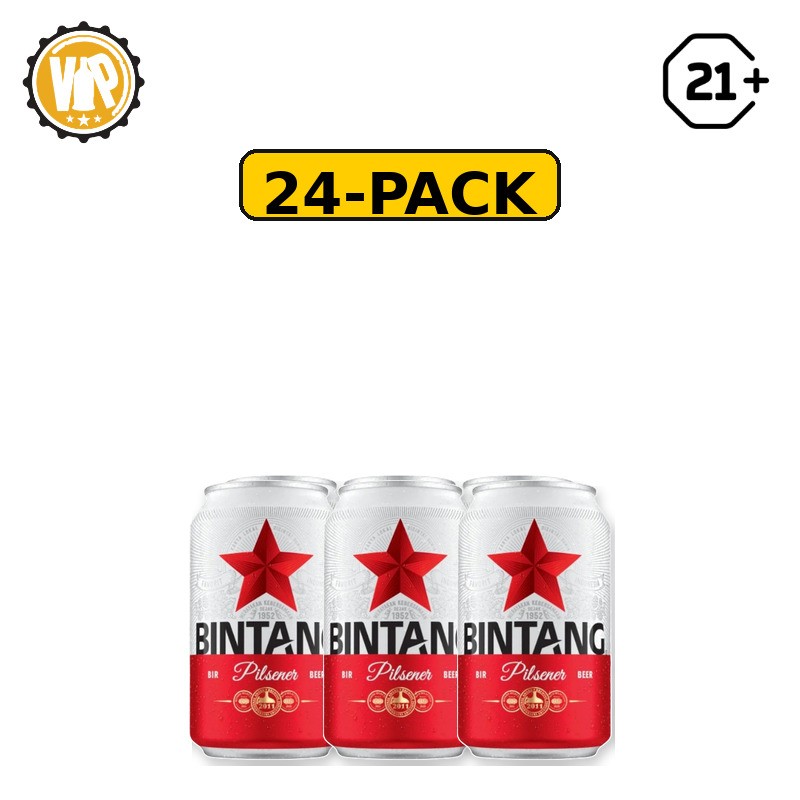Bintang Pilsener Can 320ml - 24 Pack