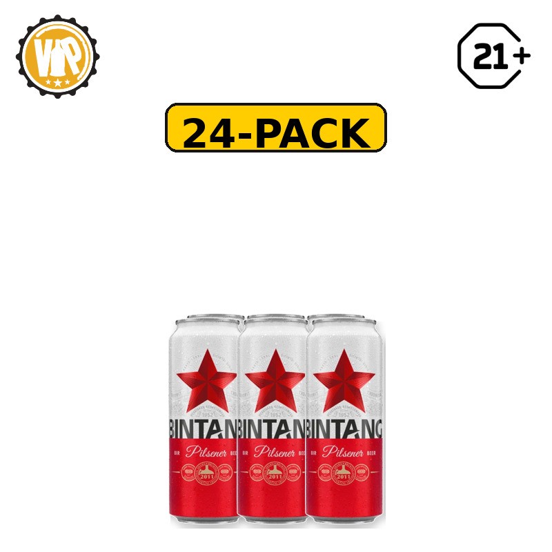 Bintang Pilsener Can 490ml - 24 Pack