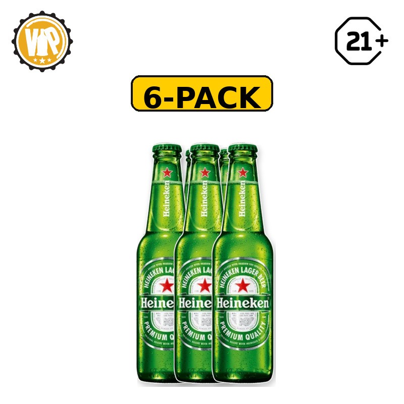Heineken Original Beer Pint 330ml - 6 Pack