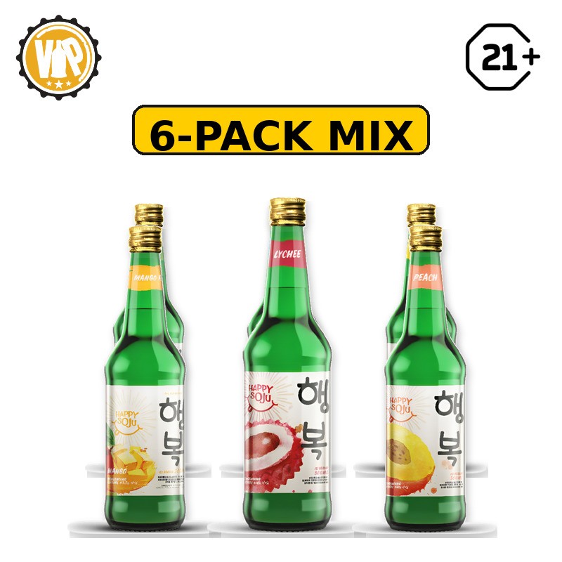 Happy Soju Mix 6-Pack 360ml